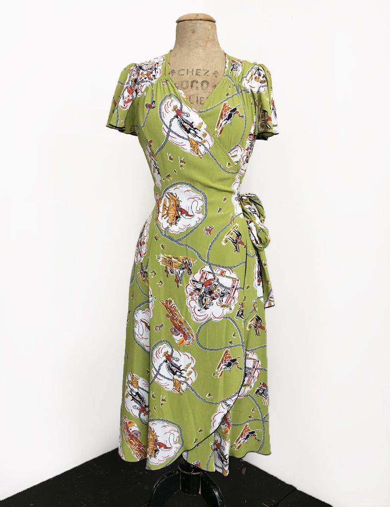 Western wrap best sale dress