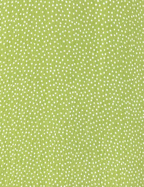 Chartreuse Pixie Dot Vintage Inspired Knee Length Rita Dress - FINAL SALE