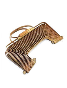 Vintage Style Light Bamboo Collapsible Tiki Purse