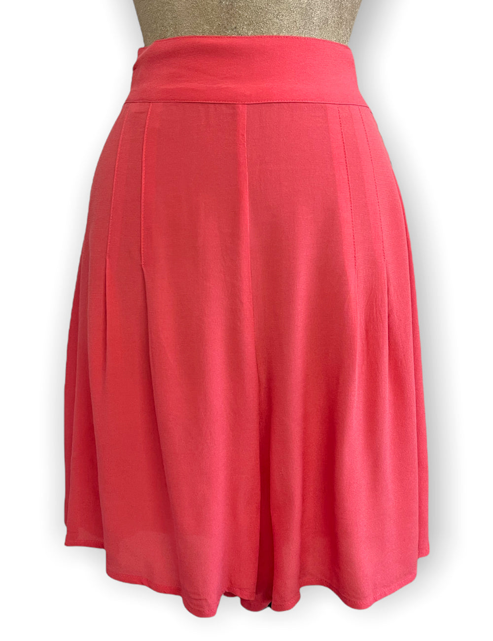 FINAL SALE - Solid Coral Pink High Waist Retro Shorts