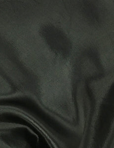 Dark Emerald Green Satin Cascade Wrap Dress
