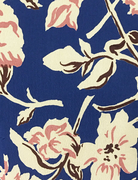 Deco Blue Floral Doris Button Up Shaped Shirt