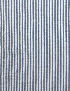 Scout for Loco Lindo Denim Blue Seersucker 40s Style Daisy Tie Top