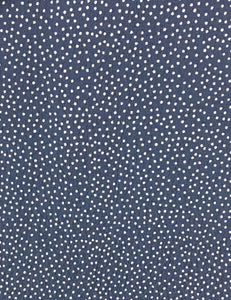 Denim Blue & White Polka Dot Venice Beach Balboa Circle Swing Skirt
