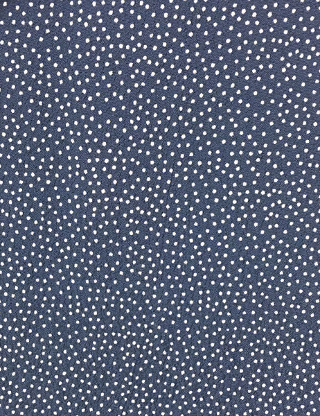 Denim Blue & White Polka Dot Venice Beach Balboa Circle Swing Skirt