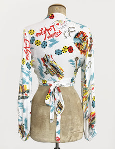 Doris Mayday for Loco Lindo - White Vegas Baby Babaloo Wrap Top
