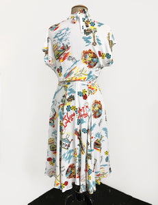 Doris Mayday for Loco Lindo - White Vegas Baby Marta Dress