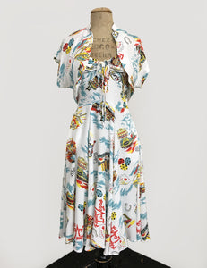 Doris Mayday for Loco Lindo - White Vegas Baby Marta Dress