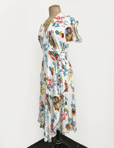 Doris Mayday for Loco Lindo - Vegas Baby Cascade Wrap Dress