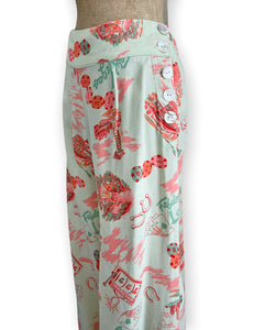 Doris Mayday for Loco Lindo - Mint Vegas Baby 40s High Waisted Palazzo Pants