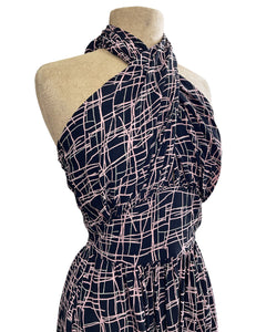 Doris Mayday for Loco Lindo - Metro Lines Mayday Halter Swing Dress