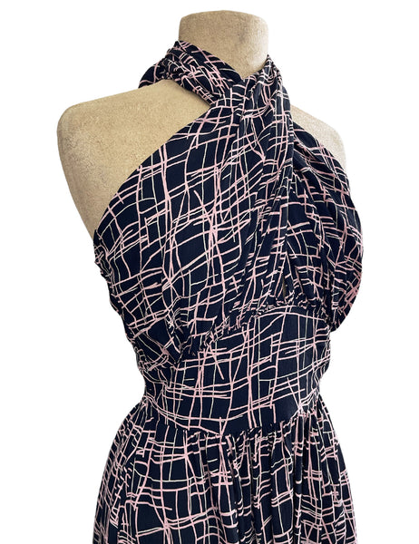 Doris Mayday for Loco Lindo - Metro Lines Mayday Halter Swing Dress