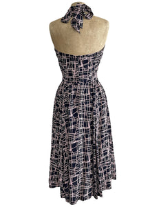 Doris Mayday for Loco Lindo - Metro Lines Mayday Halter Swing Dress