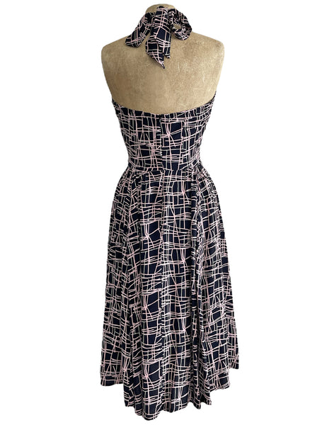 Doris Mayday for Loco Lindo - Metro Lines Mayday Halter Swing Dress