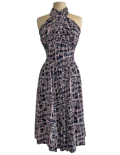 Doris Mayday for Loco Lindo - Metro Lines Mayday Halter Swing Dress