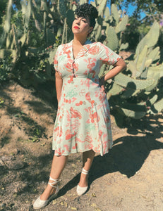 Doris Mayday for Loco Lindo - Mint Green Vegas Baby 1940s Vintage Day Dress