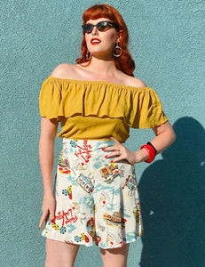 Doris Mayday for Loco Lindo - Vegas Baby High Waisted Shorts