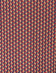 Geometric Esher Print 1940s Style Button Up Hepburn Blouse - FINAL SALE