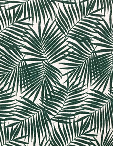 Green Fern Print Ruffle Top Dolores Peasant Blouse - FINAL SALE