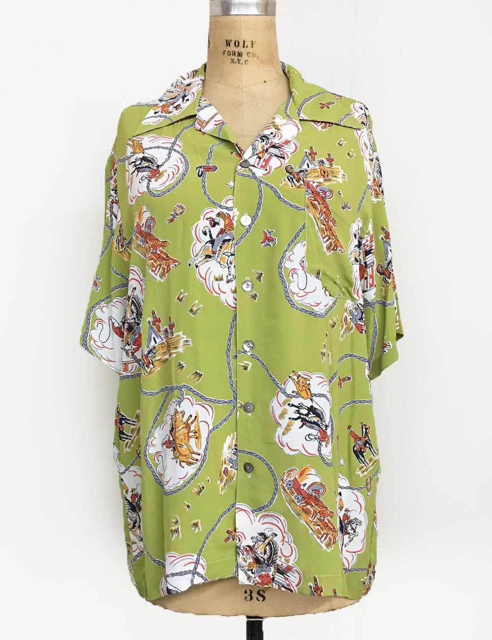 Chartreuse Green Vintage Western Men's Sonny Shirt
