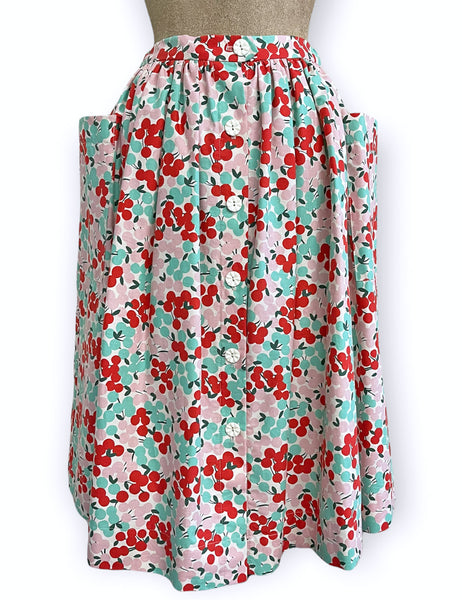 FINAL SALE - Scout for Loco Lindo - 1940s Holiday Berries Petunia Skirt