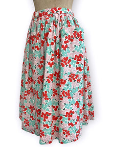 FINAL SALE - Scout for Loco Lindo - 1940s Holiday Berries Petunia Skirt