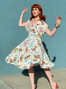 Doris Mayday for Loco Lindo - White Vegas Baby Marta Dress