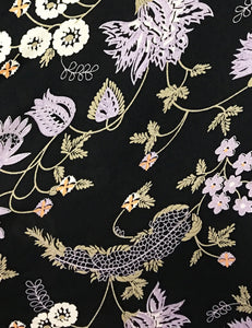 Black & Purple Lavender Fields Biasa Wrap Dress