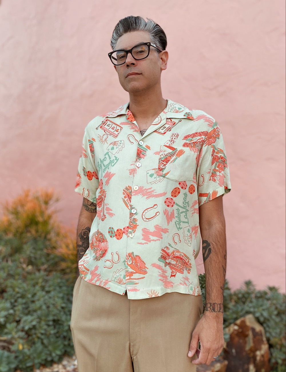 Doris Mayday for Loco Lindo - Mint 'Vegas Baby' Mens Sonny Shirt