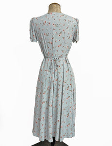Sweet Mint Floral Retro Rita Knee Length Dress