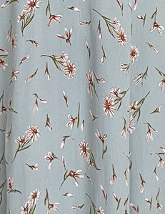 Sweet Mint Floral Retro Rita Knee Length Dress
