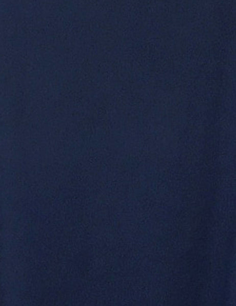 Navy Blue Rayon Crepe Venice Beach Balboa Circle Swing Skirt