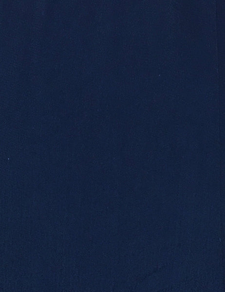 Solid Navy 1940s Style High Waisted Palazzo Pants