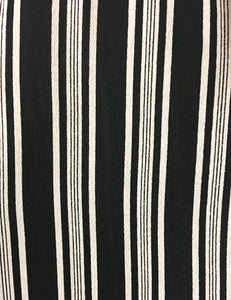 Black & White Noir Stripe Retro Rosie 1940s Style Bib Overalls
