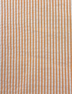 Scout for Loco Lindo Orange Sherbet Seersucker 1940s Carolina Romper