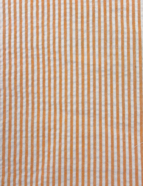 Scout for Loco Lindo Orange Sherbet Seersucker 1940s Carolina Romper