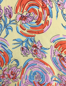 Pastel Floral Sunday Best Knee Length Rita Dress