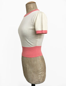 Peaches & Cream 1940s Style Eve Knit Sweater Top