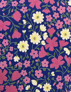 Vintage Inspired Purple Posey Biasa Wrap Dress