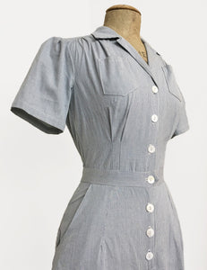 Scout for Loco Lindo Railroad Stripe Pacific 1940s Coveralls