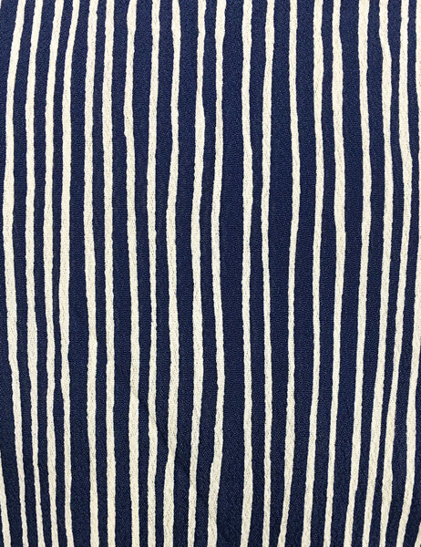 Navy & White Railroad Stripe Retro Rosie 1940s Style Bib Overalls