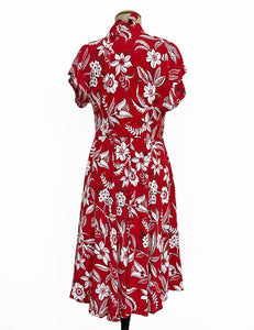 Red Hot Copacabana 1940s Marta Halter Swing Dress With Bolero