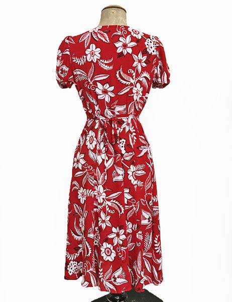 Red Hot Copacabana Vintage Inspired Rita Dress