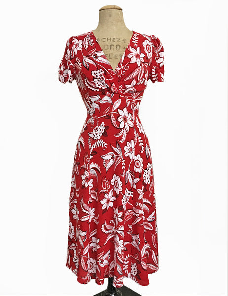 Red Hot Copacabana Vintage Inspired Rita Dress