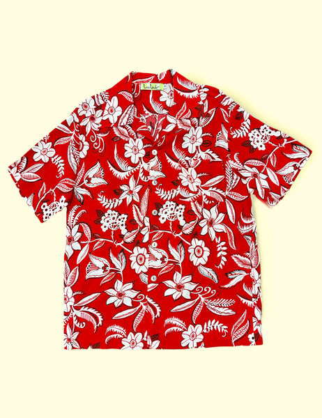 Red Hot Copacabana Print Men's Sonny Shirt