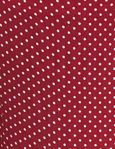 Red Polka Dot Retro Knee Length Rita Dress