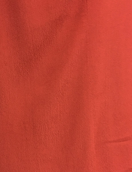 Rust Red 1940s Style Button Up Hepburn Blouse