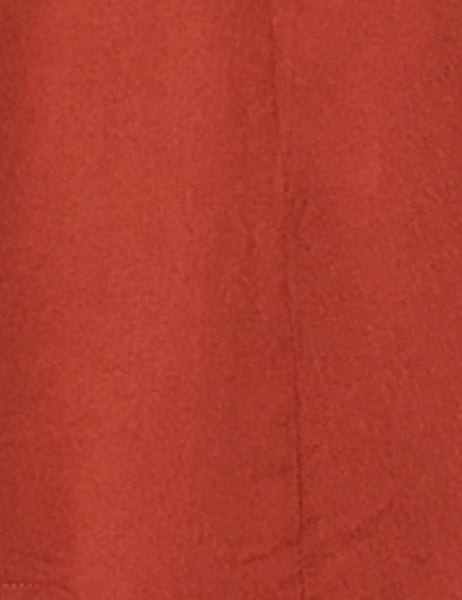 Solid Rust Red Hi-Low Button Up Collared Blouse - FINAL SALE