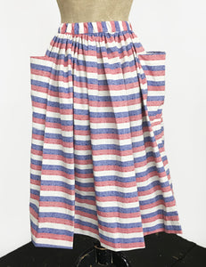 Scout for Loco Lindo Red White & Blue Americana Button Front Petunia Skirt