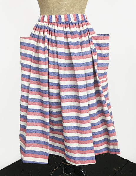 Scout for Loco Lindo Red White & Blue Americana Button Front Petunia Skirt